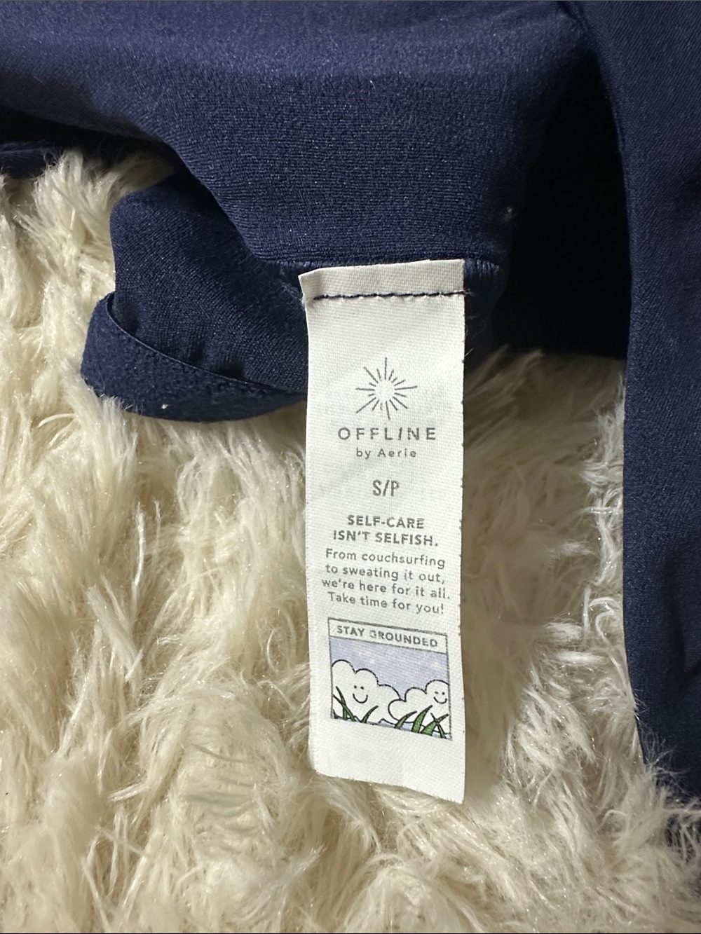 aerie Offline Navy Blue Tank Top
